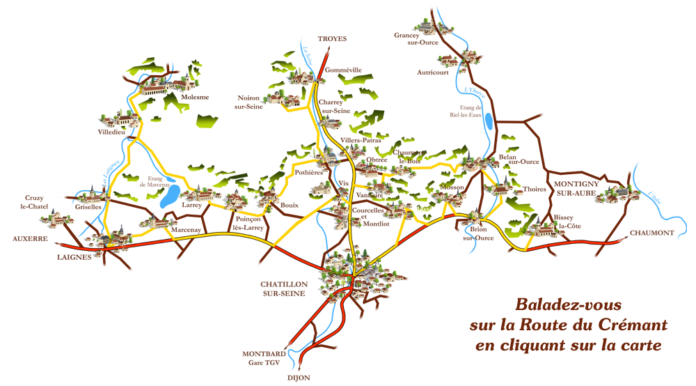 carte route crémant